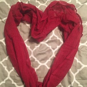 Pink infinity scarf
